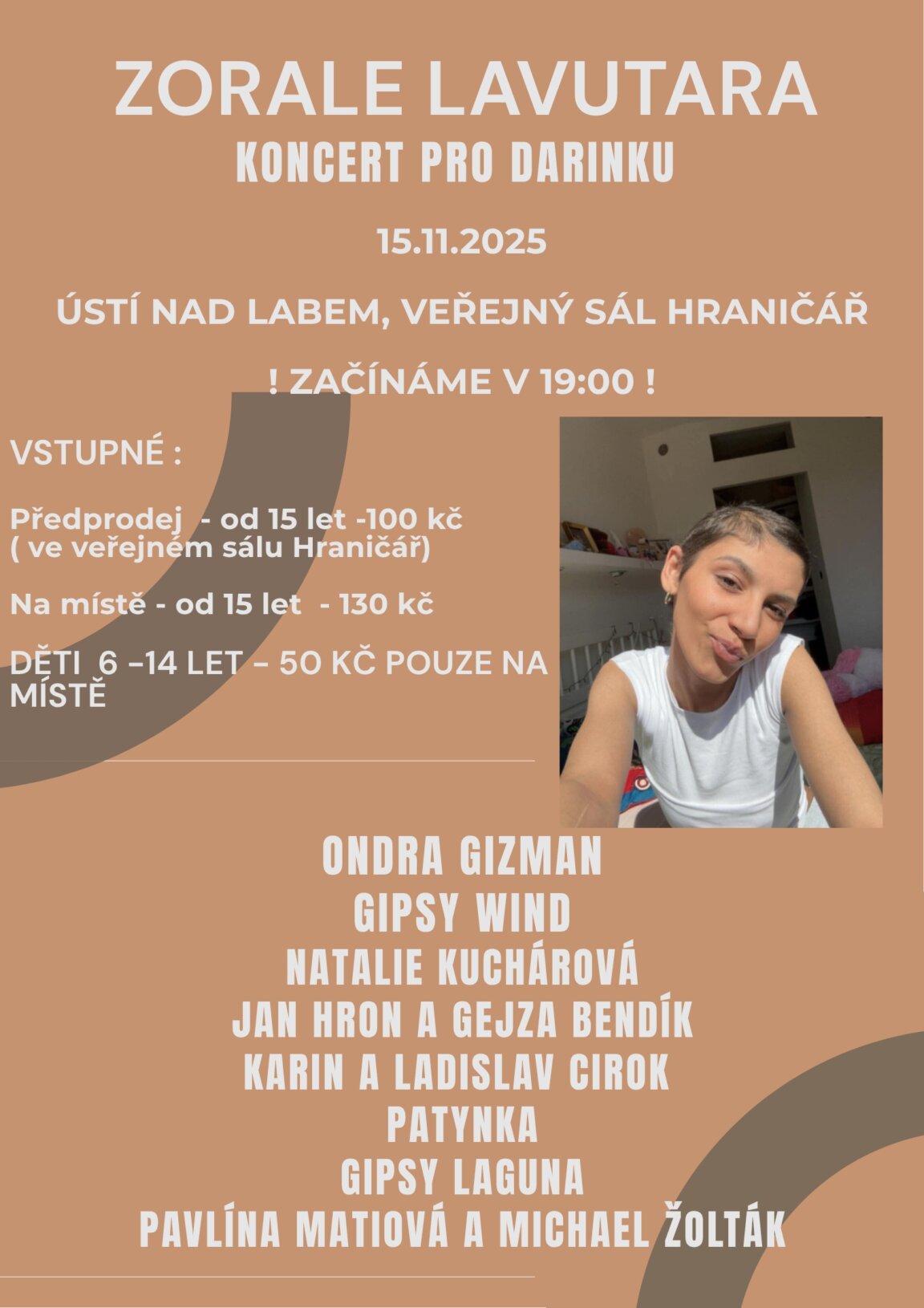 ZORALE LAVUTARA – koncert pro Darinku